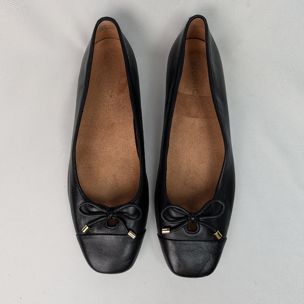 Vionic Black Klara Ballet Flat Bow - image 4